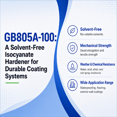 GB805A-100: 耐久性のあるコーティングシステム用の無溶剤イソシアネート硬化剤